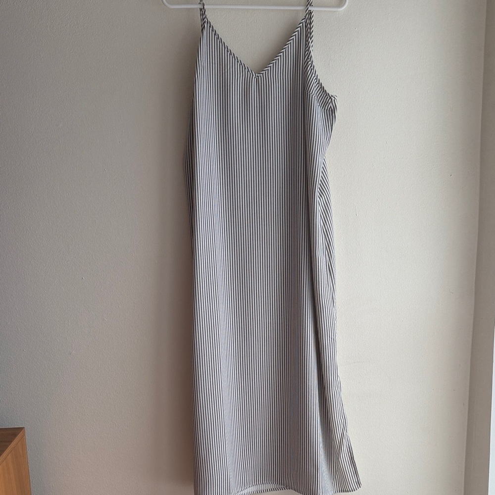 a new day Black and White Striped Maxi Dress